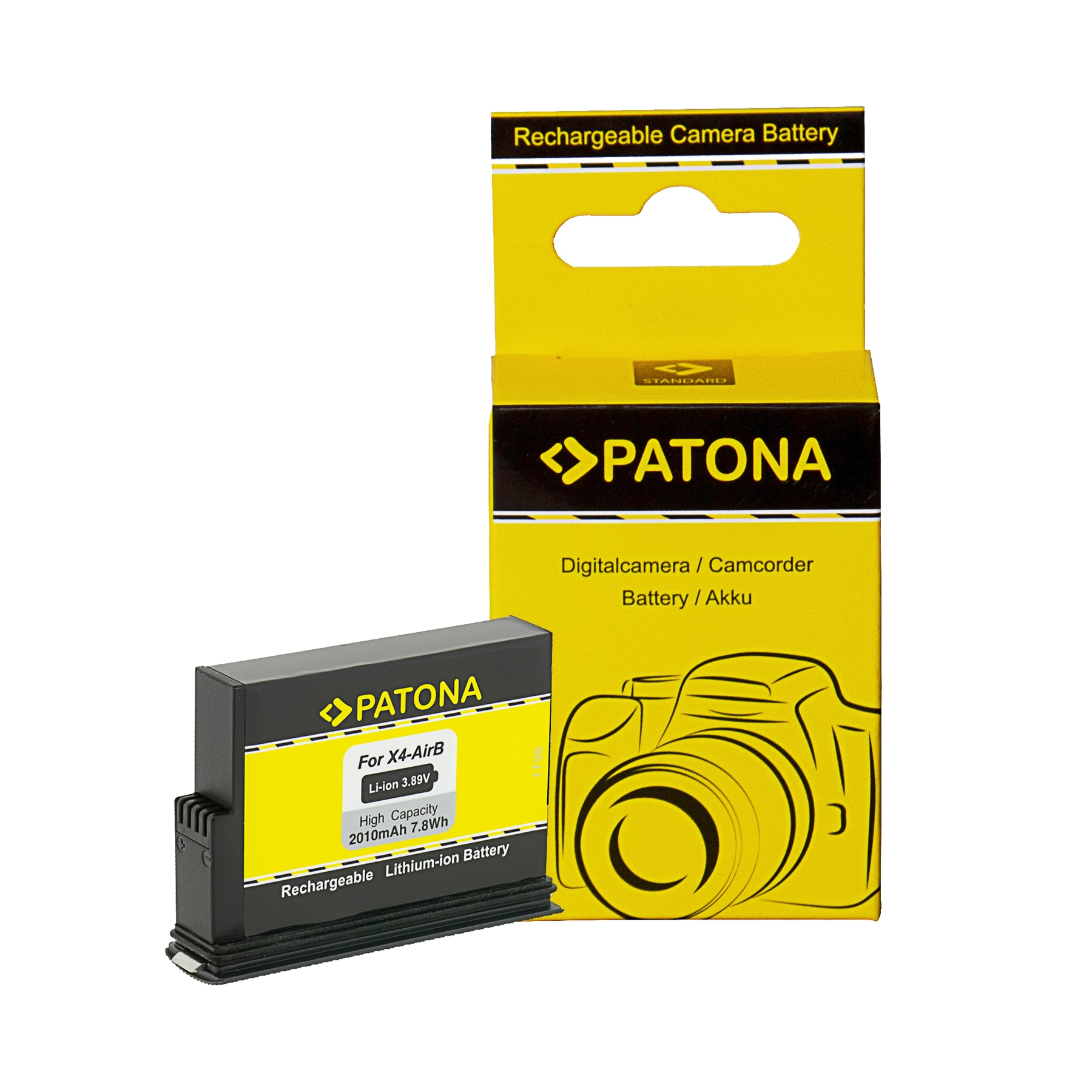Akku, Lithium-Ionen-Akku, aufladbarer Akku, Batteriepack, Patona