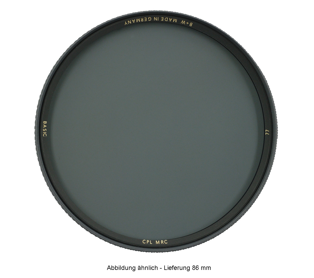 B+W BASIC Zirkular Polfilter MRC 86mm