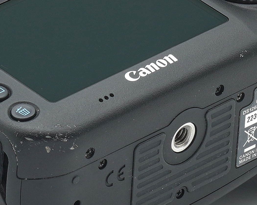 Canon, Kamera, DS126, Blitzschuh, HDMI? nicht sichtbar