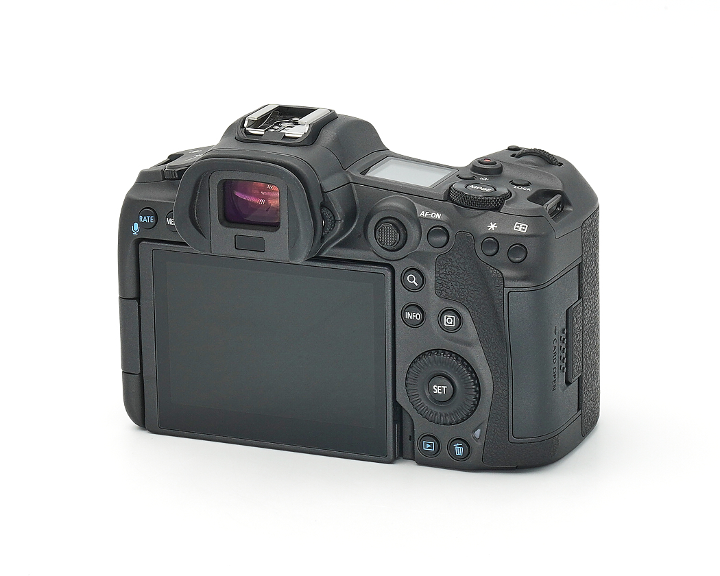 digitale Kamera, SLR, Rückseite LCD, Sucher, Bedienrad