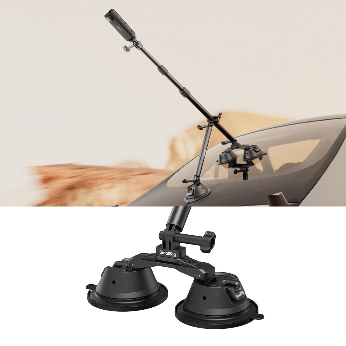 SmallRig 4380 Camera Suction Cup Car Mount Kit für Panoramic Shooting