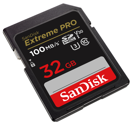 SanDisk ExtremePro SDHC-Karte 32GB 100MB/s V30 UHS-I U3