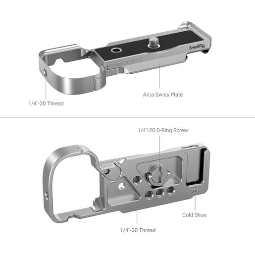 SmallRig 3524 Erweiterungsgriff Sony ZV-E10 silber