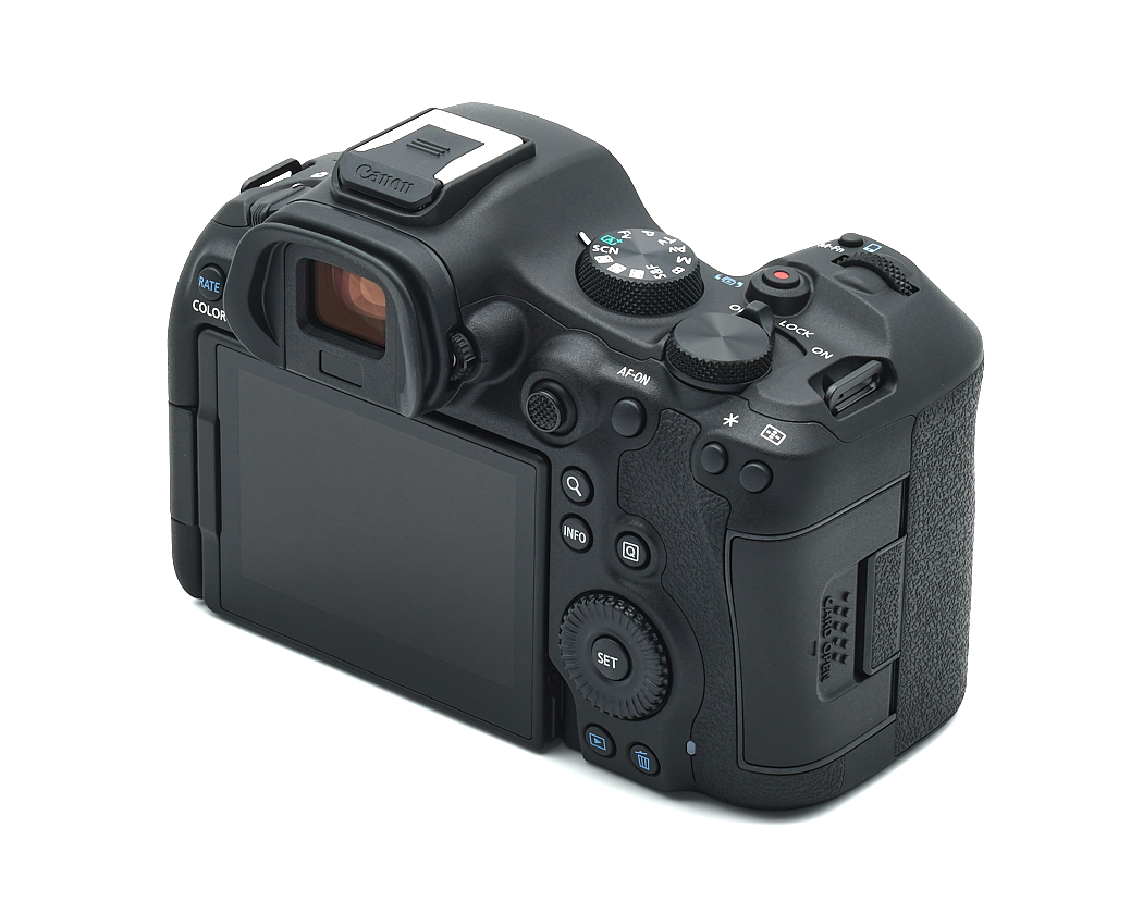digitale Kamera, DSLR, Rückseite, LCD-Bildschirm, Griff