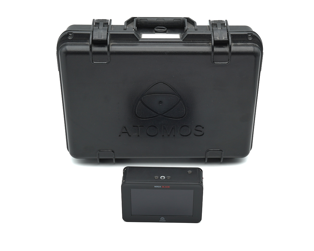 koffer, harthülle, aufbewahrungskoffer, Atomos, kamera-recorder, schwarz, tragbar