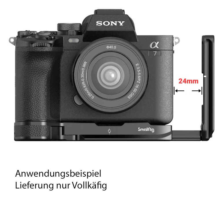 SmallRig 3660B L- Bracket für Sony Alpha 7R V/ IV / 7S SIII / Alpha 1/7R IV/ 9 II