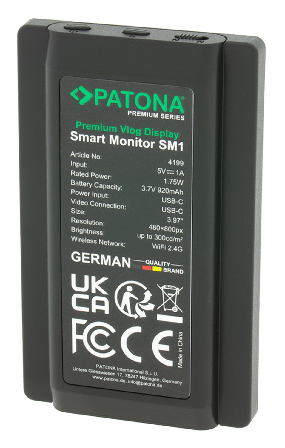 PATONA Premium Vlog Display Smart Monitor SM1