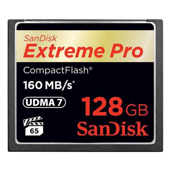 SanDisk 128 GB CompactFlash ExtremePRO