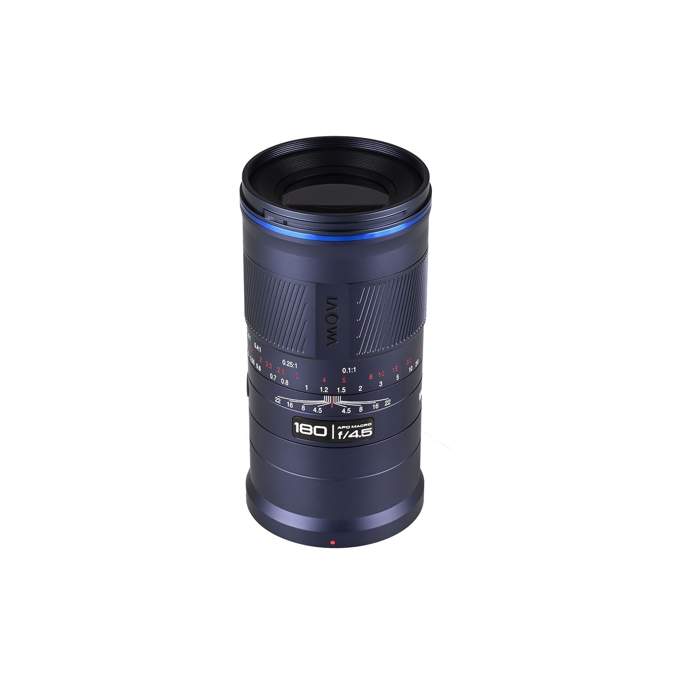 Teleobjektiv, Kameraobjektiv, 180mm, f/4,5, blauer Ring