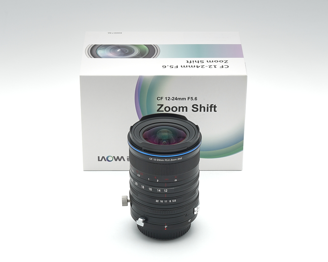Kameralinse, Zoom Shift, CF 12-24mm F5.6, schwarze Linse, Verpackung inklusive