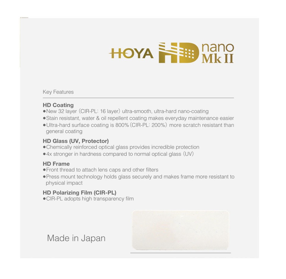 Hoya Zirkular Polfilter HD nano MKII 77mm