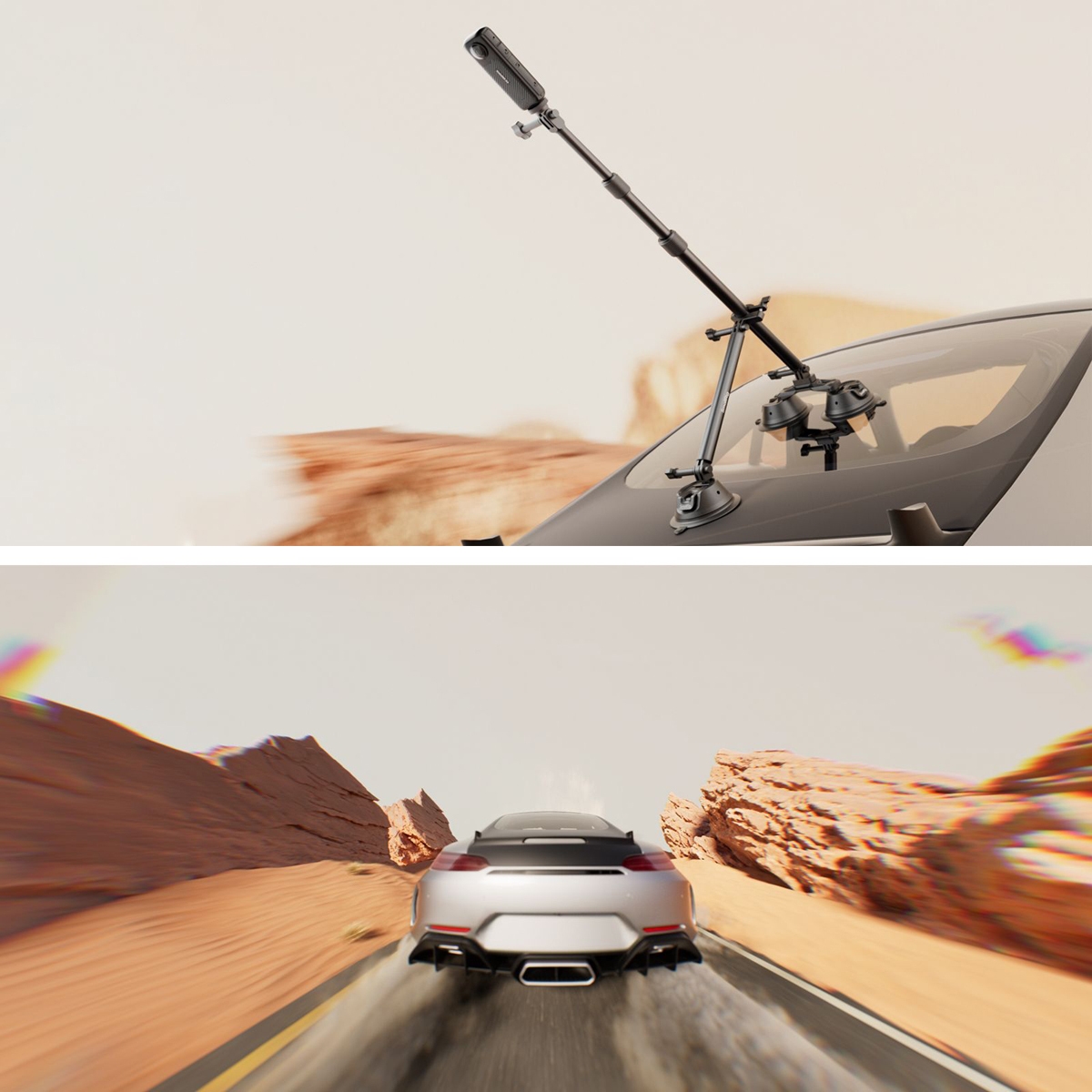 SmallRig 4380 Camera Suction Cup Car Mount Kit für Panoramic Shooting