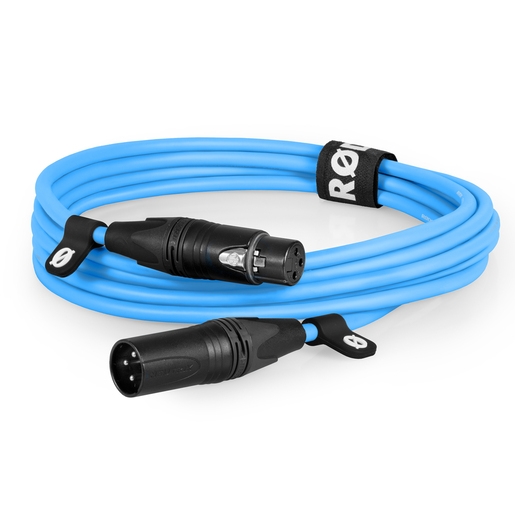 Rode XLR3M-B Premium XLR blau 3m Mikrofonkabel