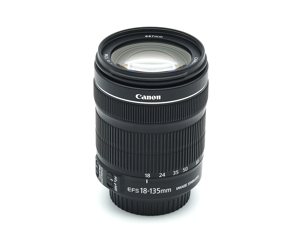objektiv, Canon-Objektiv, EF-S 18-135mm, Zoom-Objektiv, metallisch-schwarz