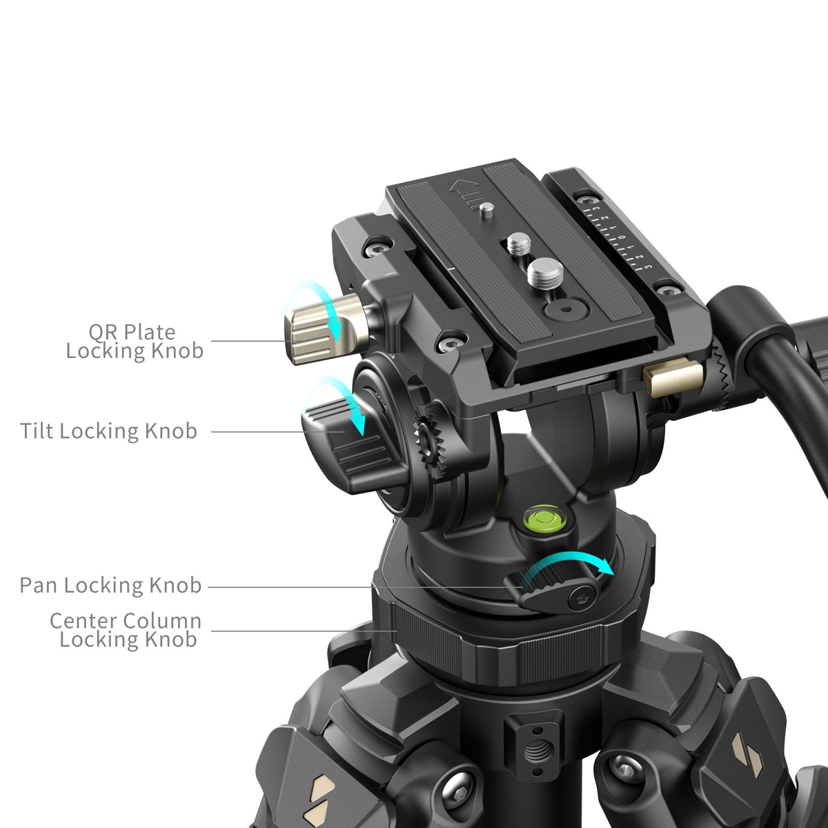 SmallRig 4420 AD-50 Pro Stativ aus Kohlefaser