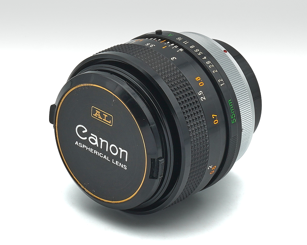Objektiv, Canon, asphärische Linse, 55mm, Manueller Fokus