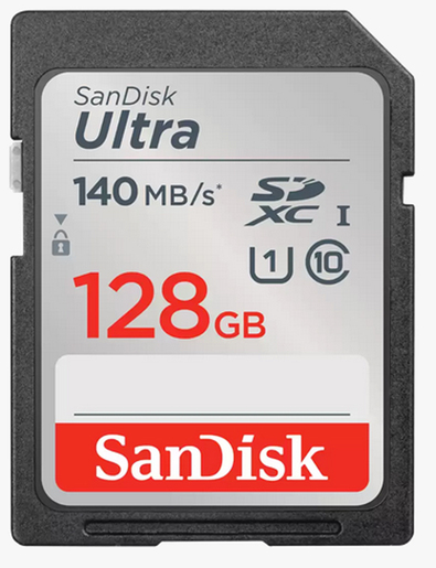 SanDisk 128 GB SDXC-Karte Ultra UHS-I U1 Class10 140 MB/s