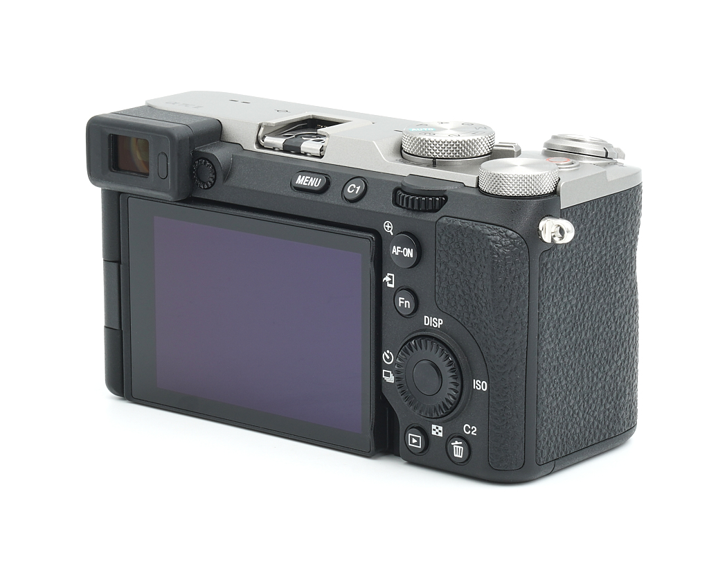 kamera, digital, spiegellose kamera, rückseite, lcd-bildschirm