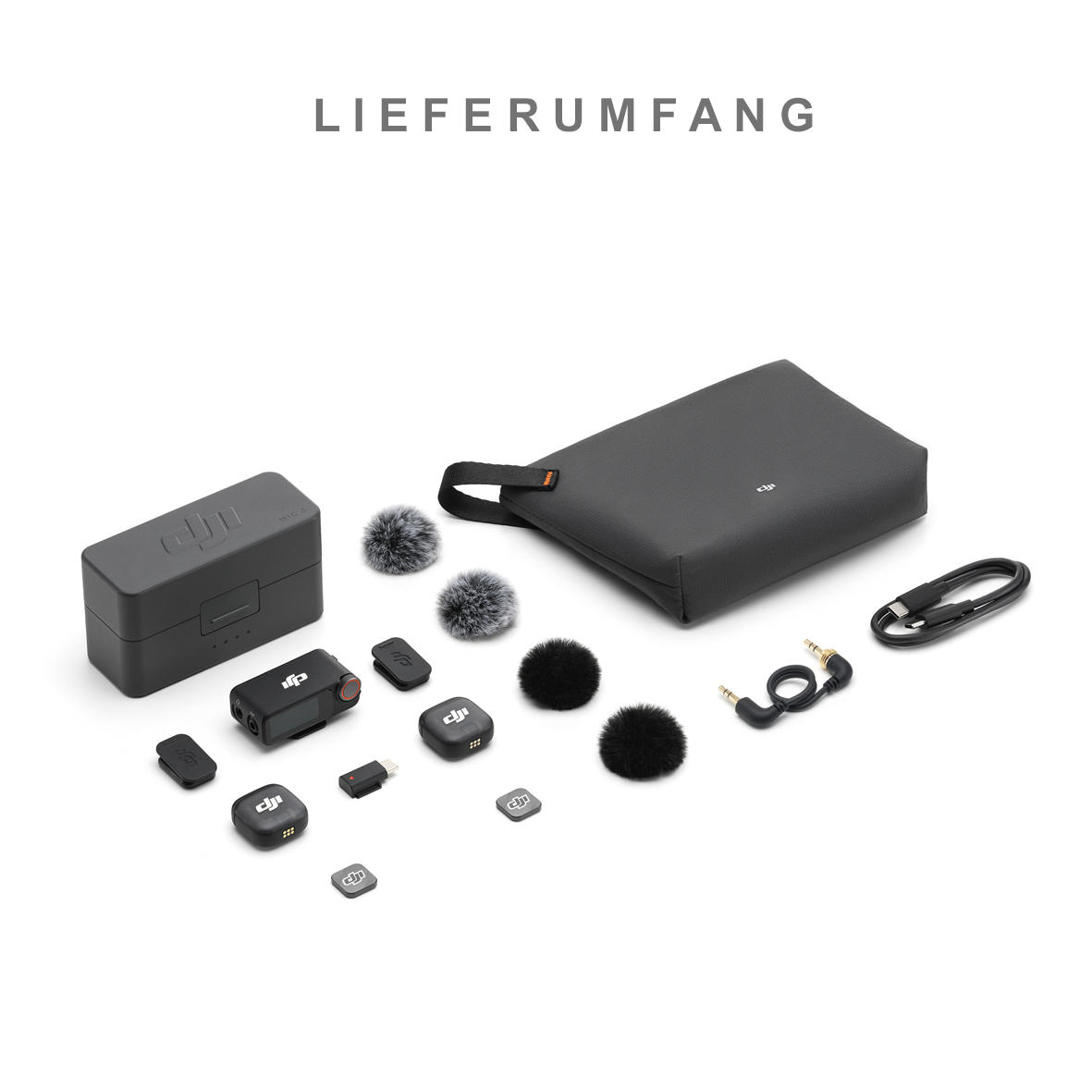 DJI MIC 3 (2 TX + 1 RX + Charging Case) 2 Sender+1