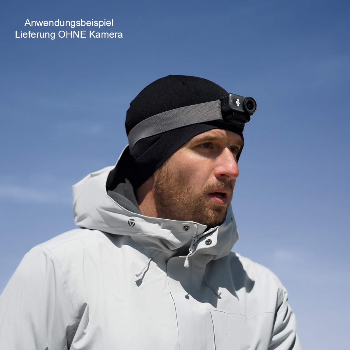  Stirnlampe, Kopfbandlampe, Winterschnee, Outdoor-Jacke, Mütze