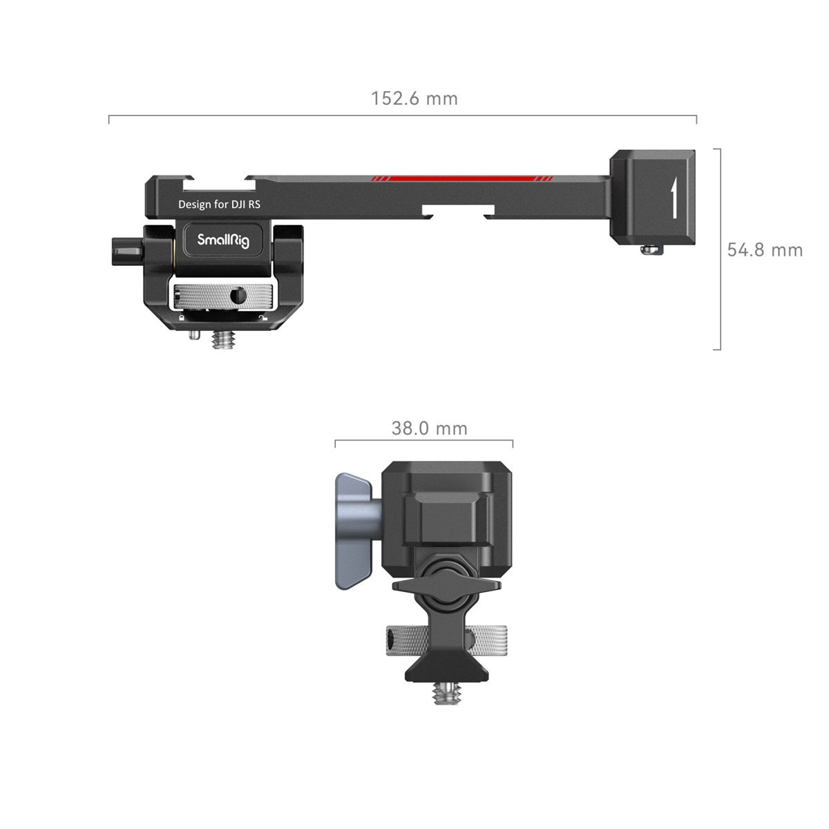 SmallRig 3026B Monitorhalterung mit Nato Klemme für DJI RS / RSC Serie