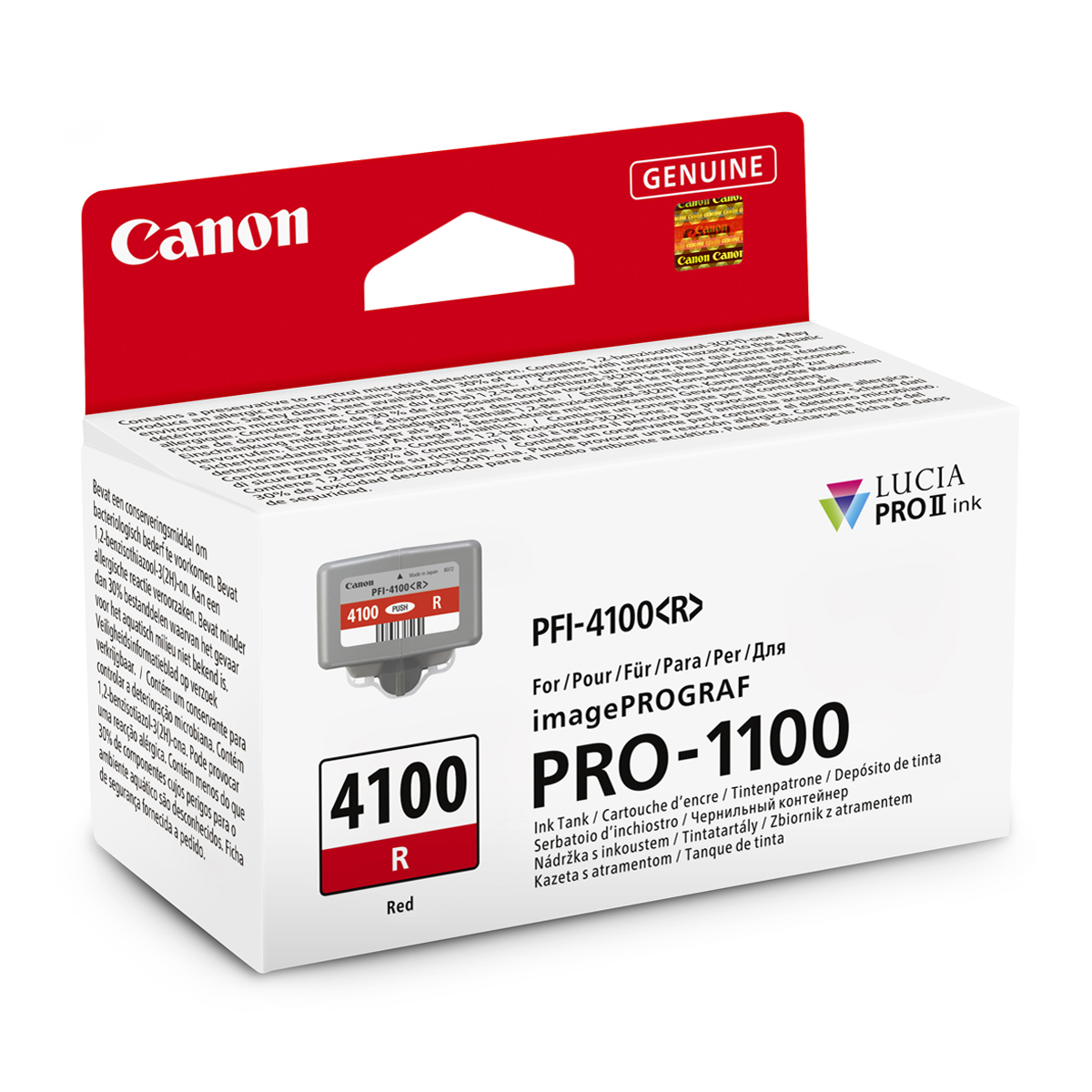 Tintenpatrone, Druckerpatrone, Rot, Canon, imagePROGRAF