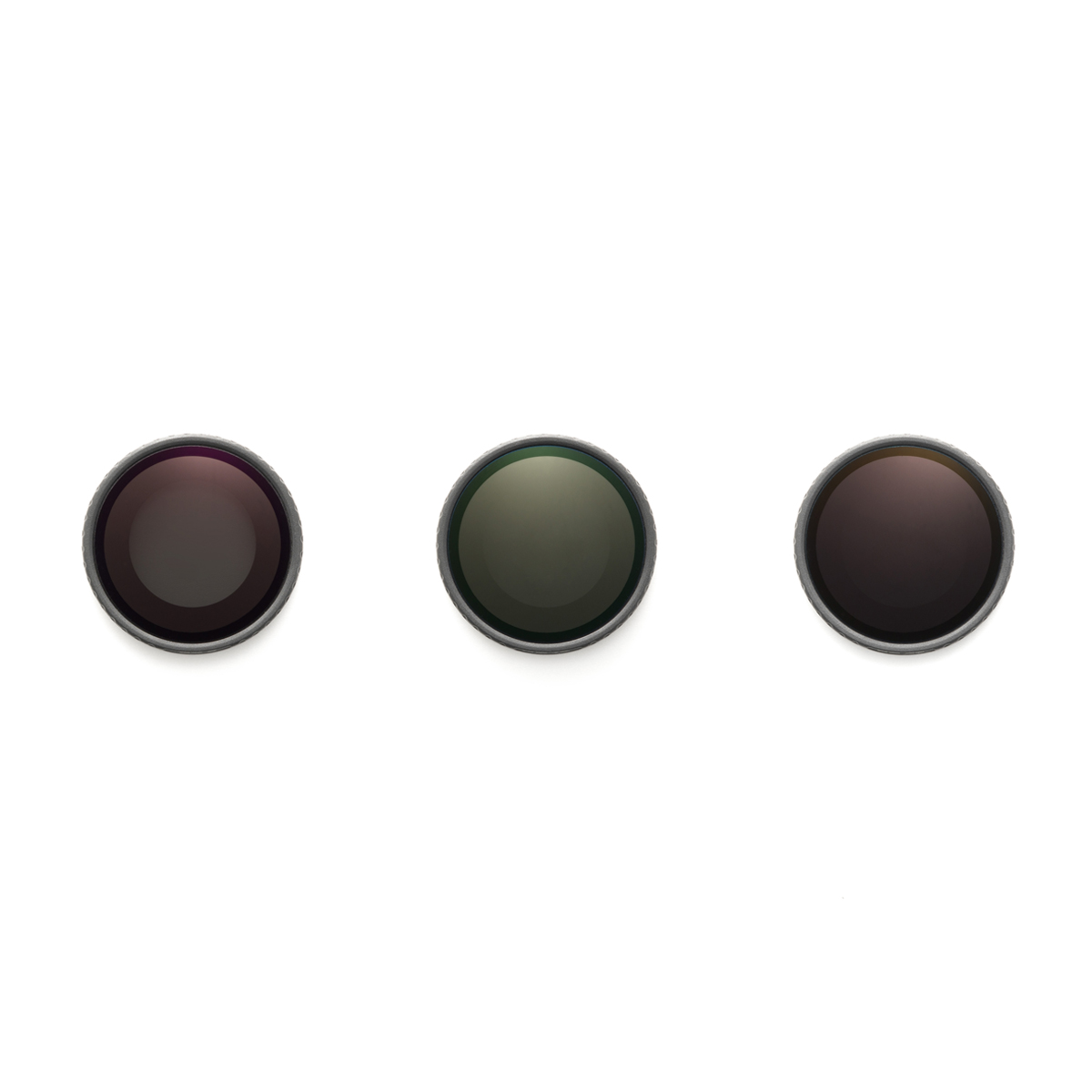 Objektivfilter, Filter, bunte Glas, runde Scheiben, Dreier-Set