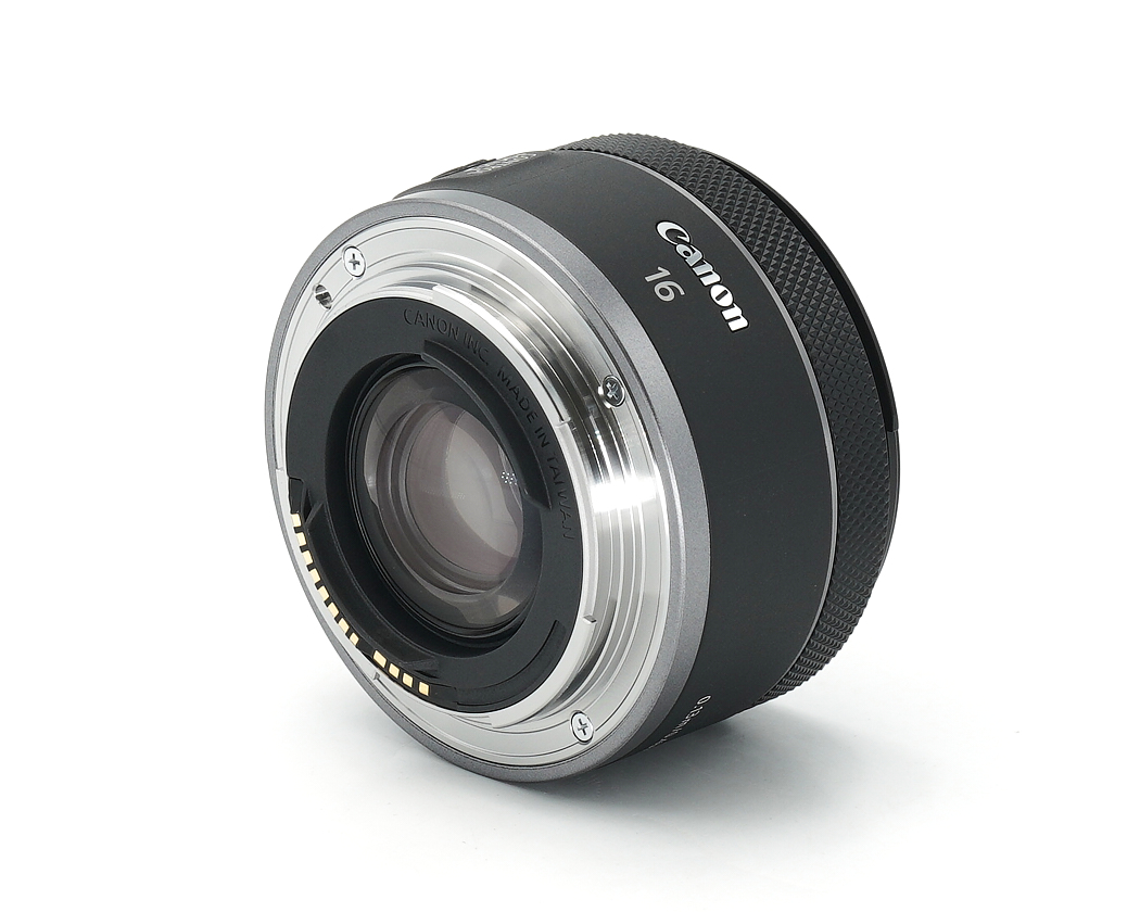 Objektiv, EF-Mount, 16mm, schwarz, metallisch