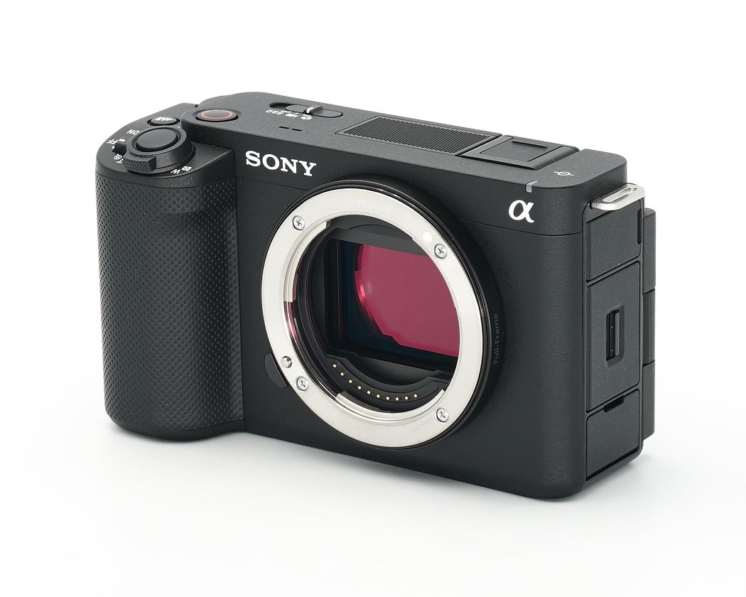 Spiegellosekamera, wechsellose Objektiv, Sony, schwarzer Gehäuse, Objektivfassung