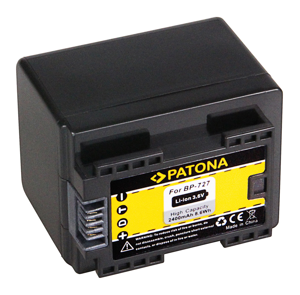 PATONA Hochleistungs LithIonen-Akku wie Canon BP-727