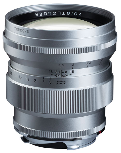 Voigtländer Nokton 75mm 1.5 VM ASPH. silber für Leica M