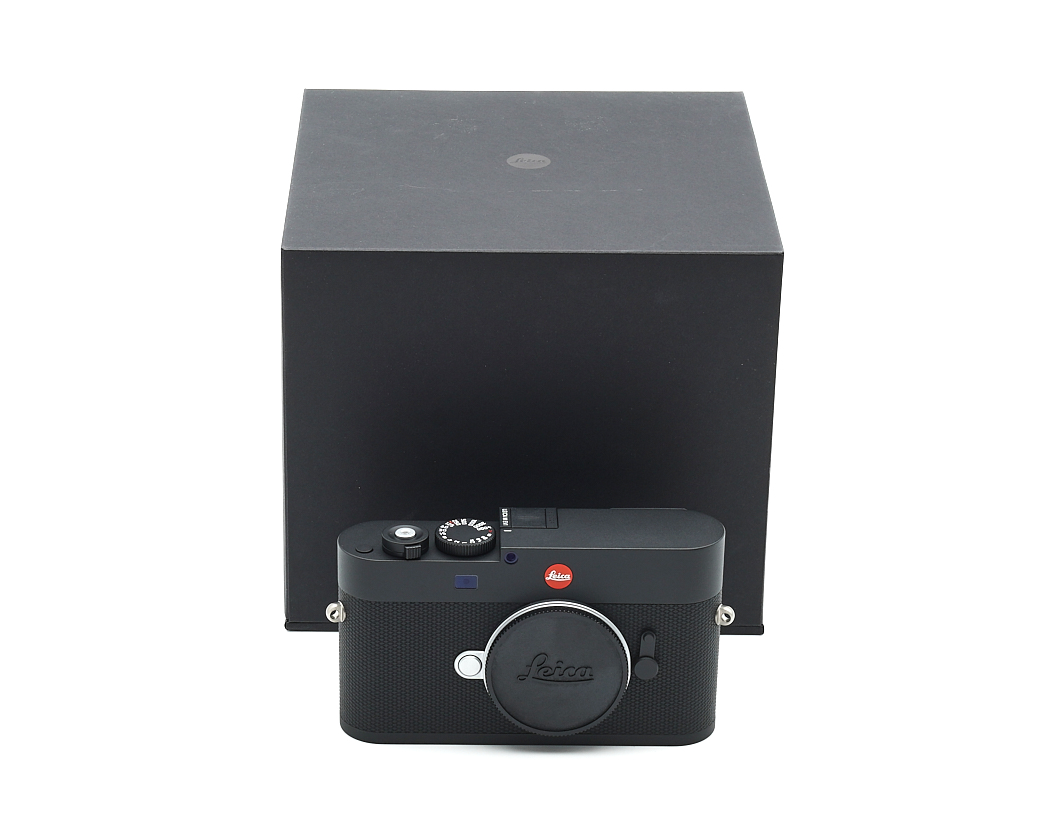 kamera, rangefinder, Leica, schwarz, kompakt