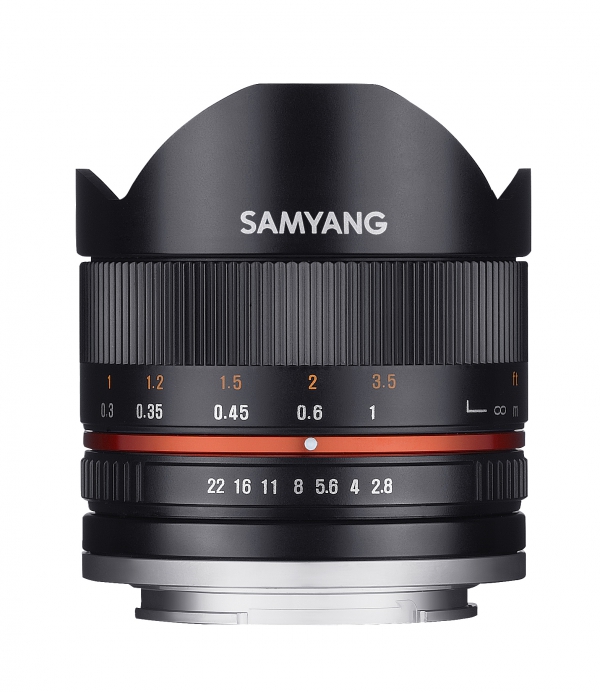 Samyang 8mm 2.8 Fisheye II APS-C für Fujifilm X-Mount
