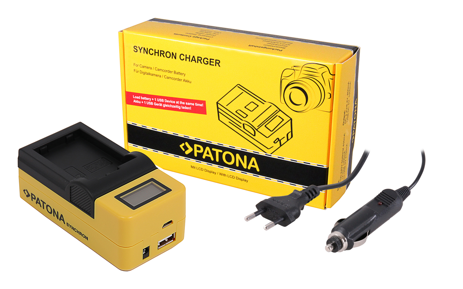 Patona Synchron USB Ladegerät für Canon LPE17