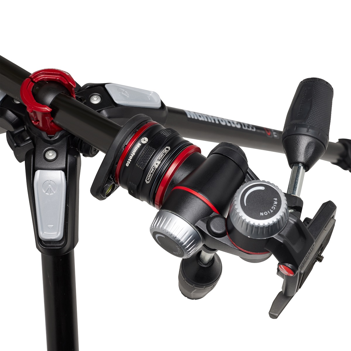Manfrotto 055 cf Kit 3 sect 3 way w\QR Professional Stativ Photo Kit