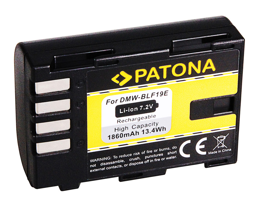 Patona Hochleistungsakku LithIonen DMW-BLF19E für Lumix GH5, G9