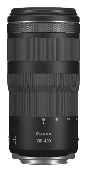 Objektiv, Canon 100-400, Telefotograf Zoom, Metallisch-schwarz, Griffrillen