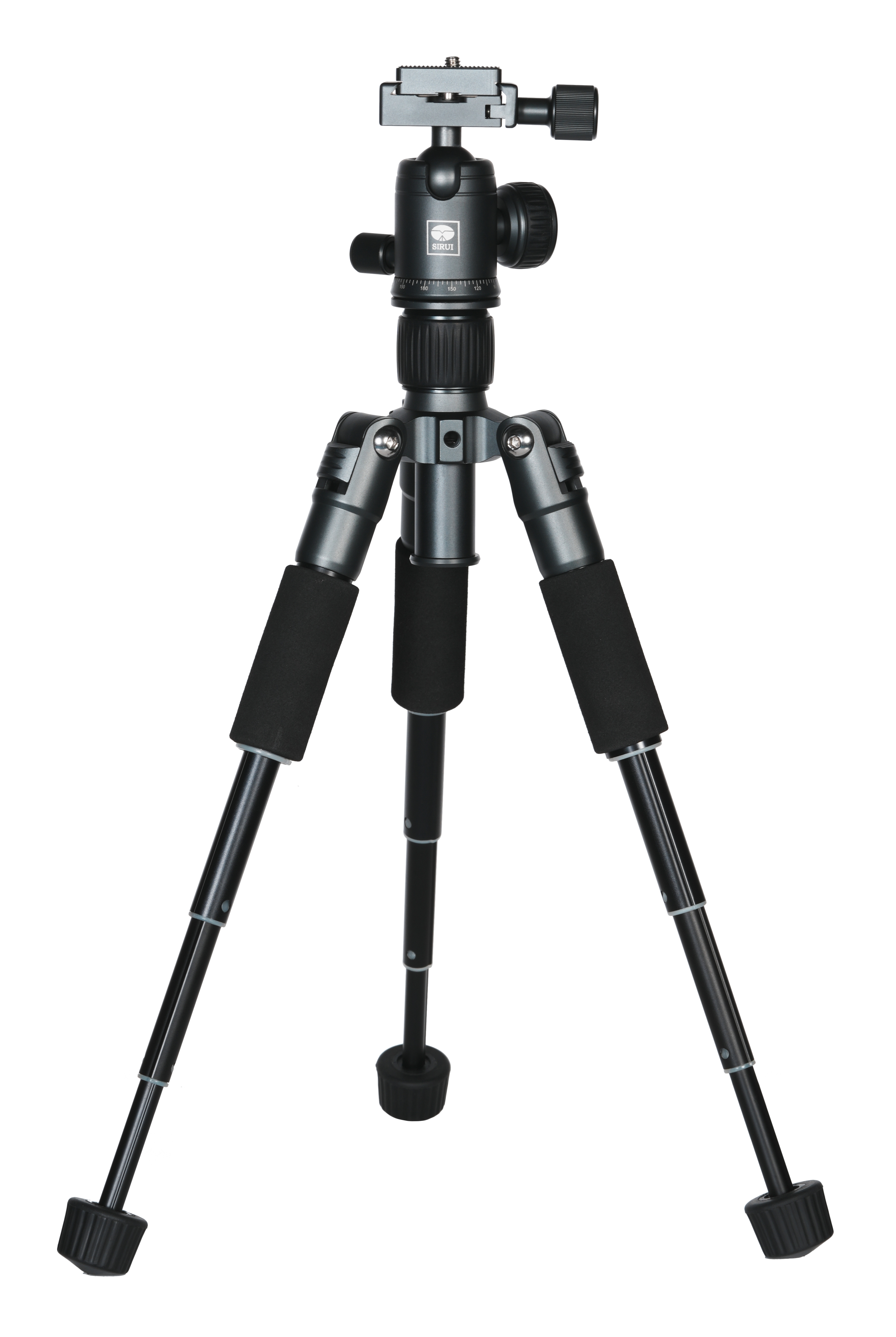 Sirui TT-50 Aluminium-Mini-Tisch-Stativ mit Arca Kugelkopf und Smartphonehalterung