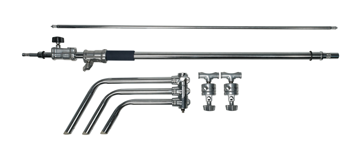 Kaiser C-Stand 330 Leuchtenstativ mit Galgenarm und Turtle-Base