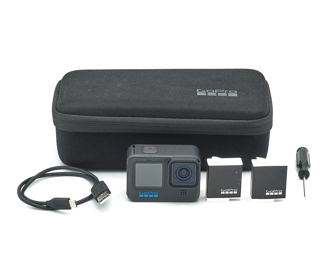 Actionkamera, GoPro, Hülle, Ladekabel, Batteriemodule