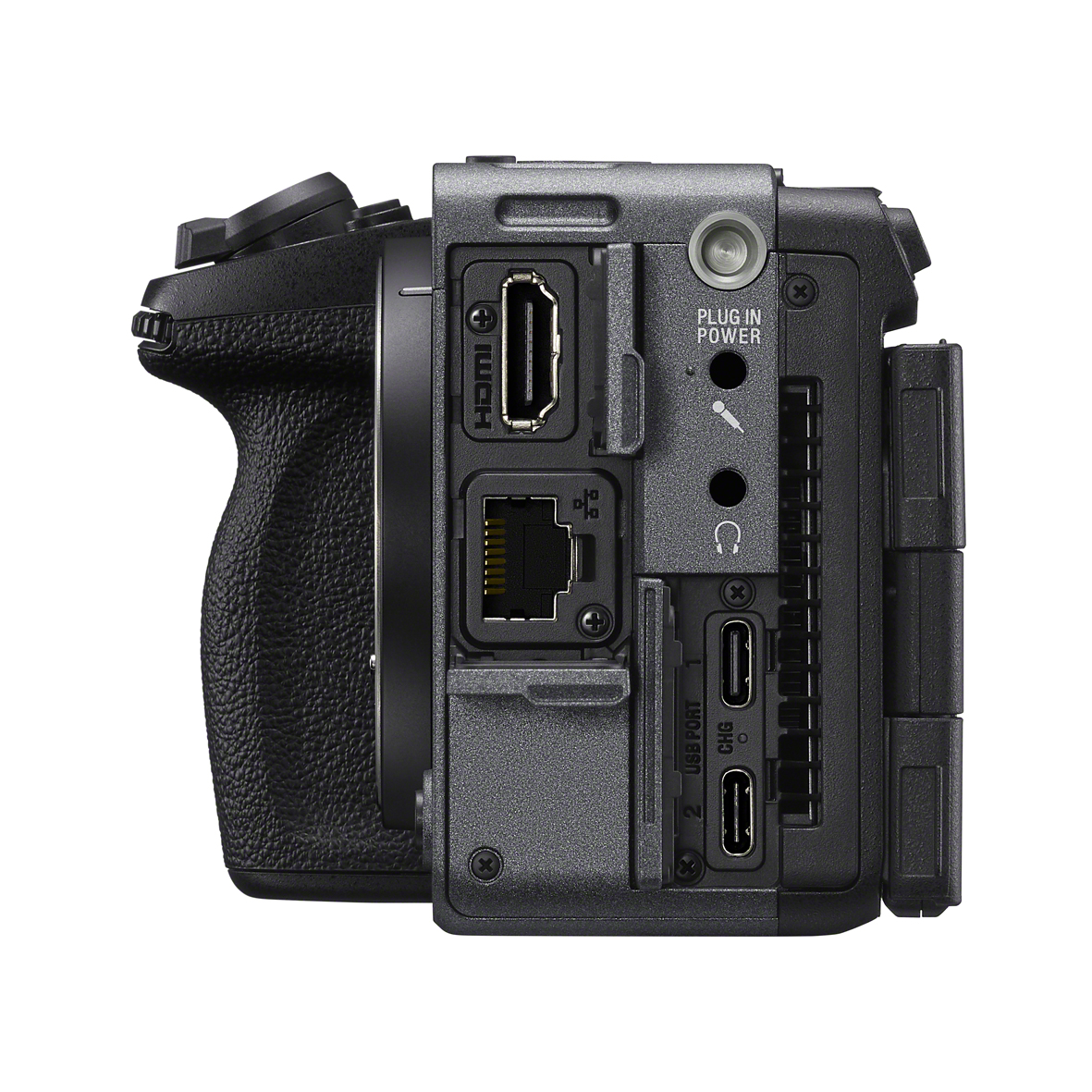kamera, HDMI, USB-C, Anschlüsse, Griff
