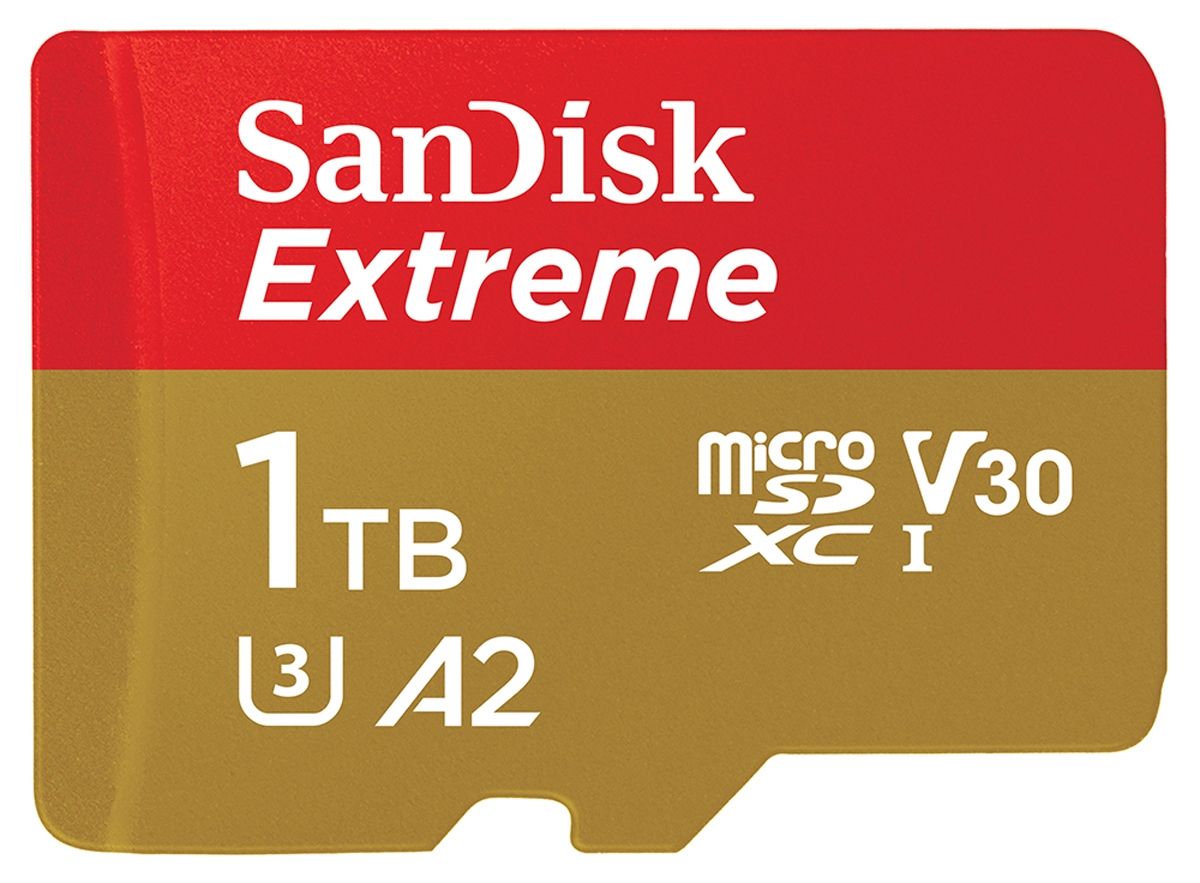 SanDisk Extreme 1 TB microSDXC 190 MB/s UHS-I, C10, U3, V30, A2 + SD Adapter