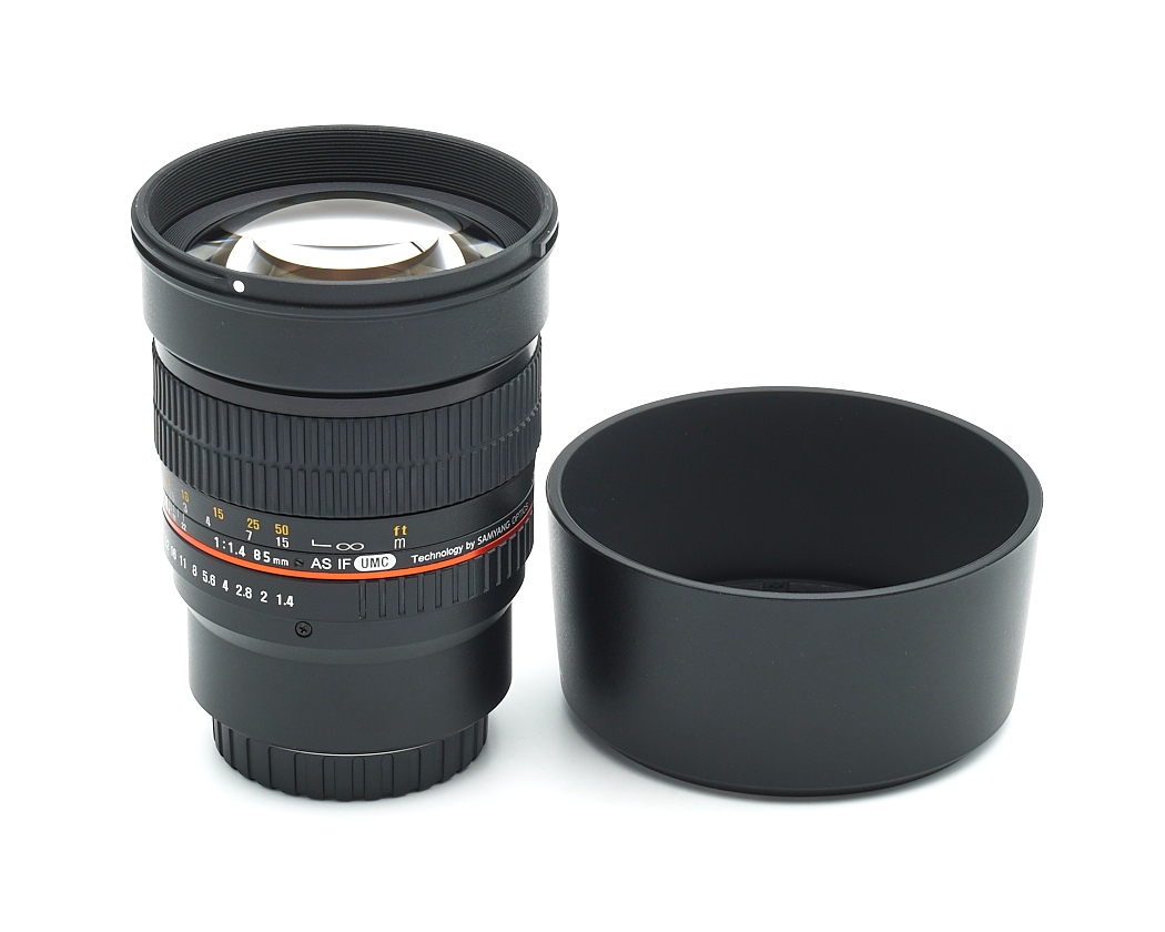 Objektiv, Kameraobjektiv, Manueller Fokus, 85mm, Schwarz
