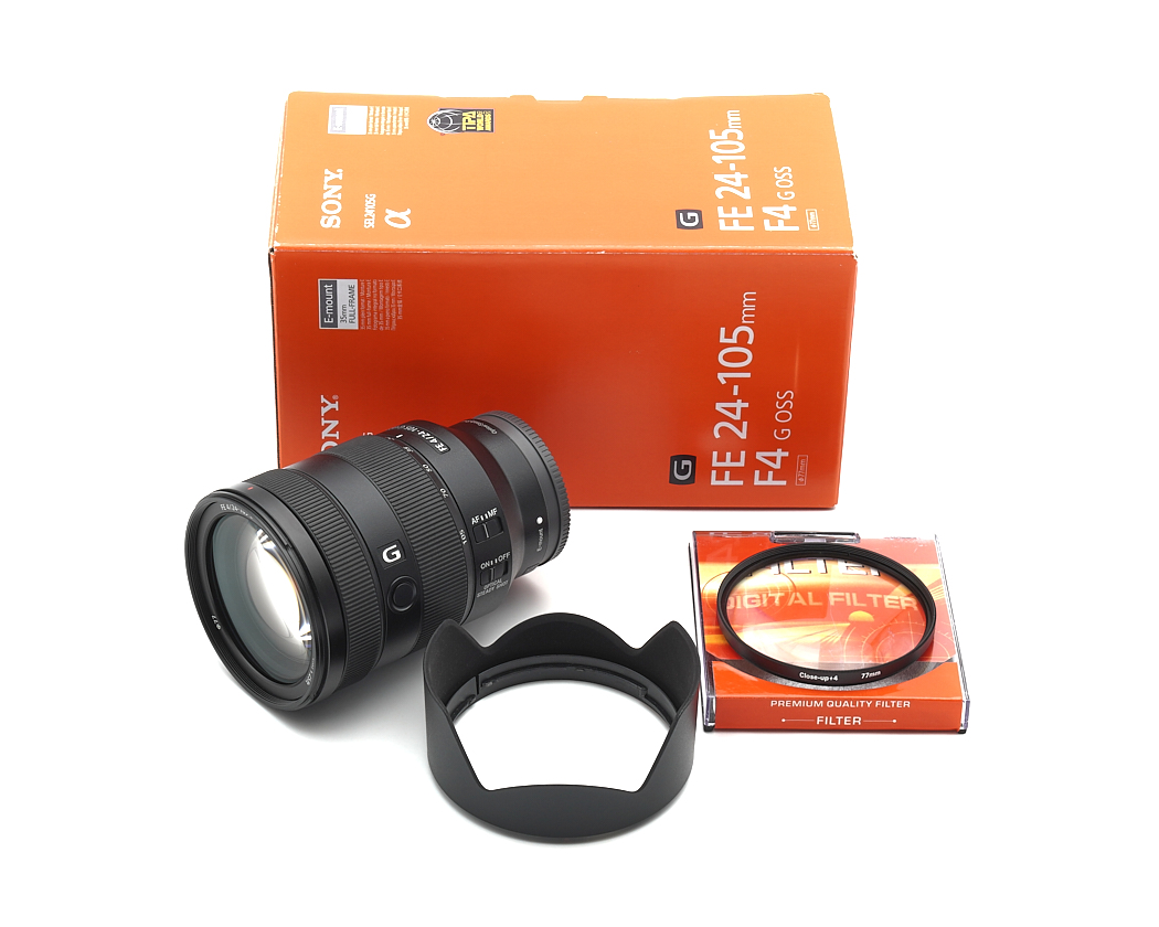 Objektiv für Kamera, Sony-Objektiv, FE 24-105mm, G-Objektiv, Digitalfilter
