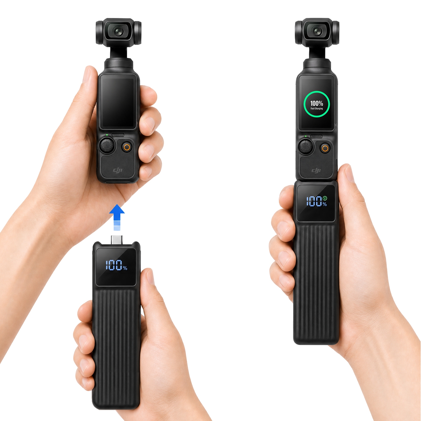 Gimbal, Handheld, 3-Achsen, Kamera, Aufladen