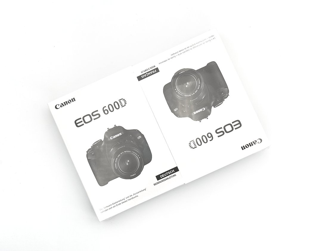 Canon EOS 600D Bedienungsanleitung Deutsch, Software-Startanleitung und Kurzanleitung