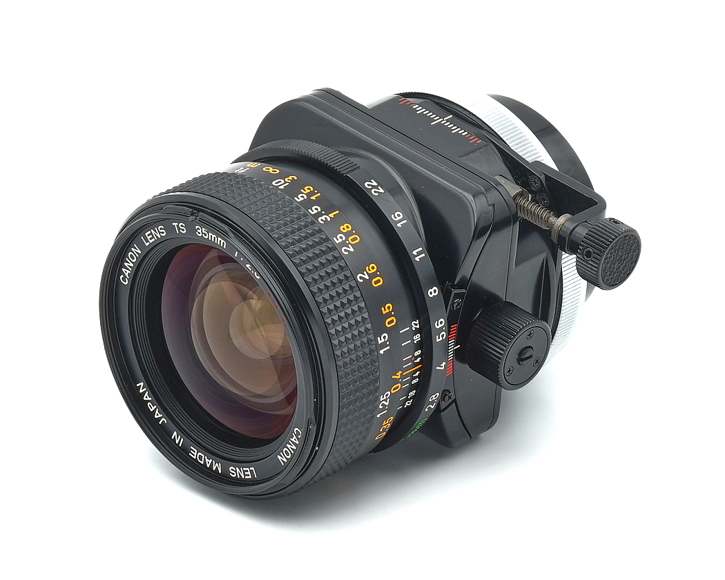 Objektiv, 35mm, manueller Fokus, Canon-Objektiv, TS, Made in Japan