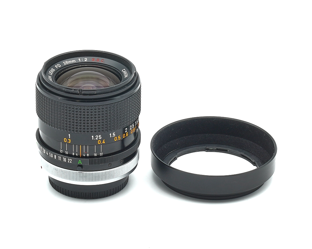 Objektiv, manueller Fokus, 28mm, Canon-Mount, Lens Cap