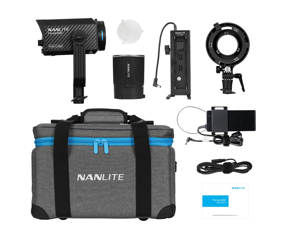 Nanlite FORZA 60C RGBLAC-LED Reportage und Studio-Scheinwerfer