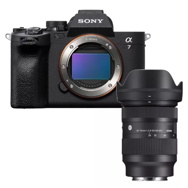 Sony Alpha 7 IV + Sigma C 28-70mm 2.8 DG DN inkl. gratis Sony NP-FZ100 Akku